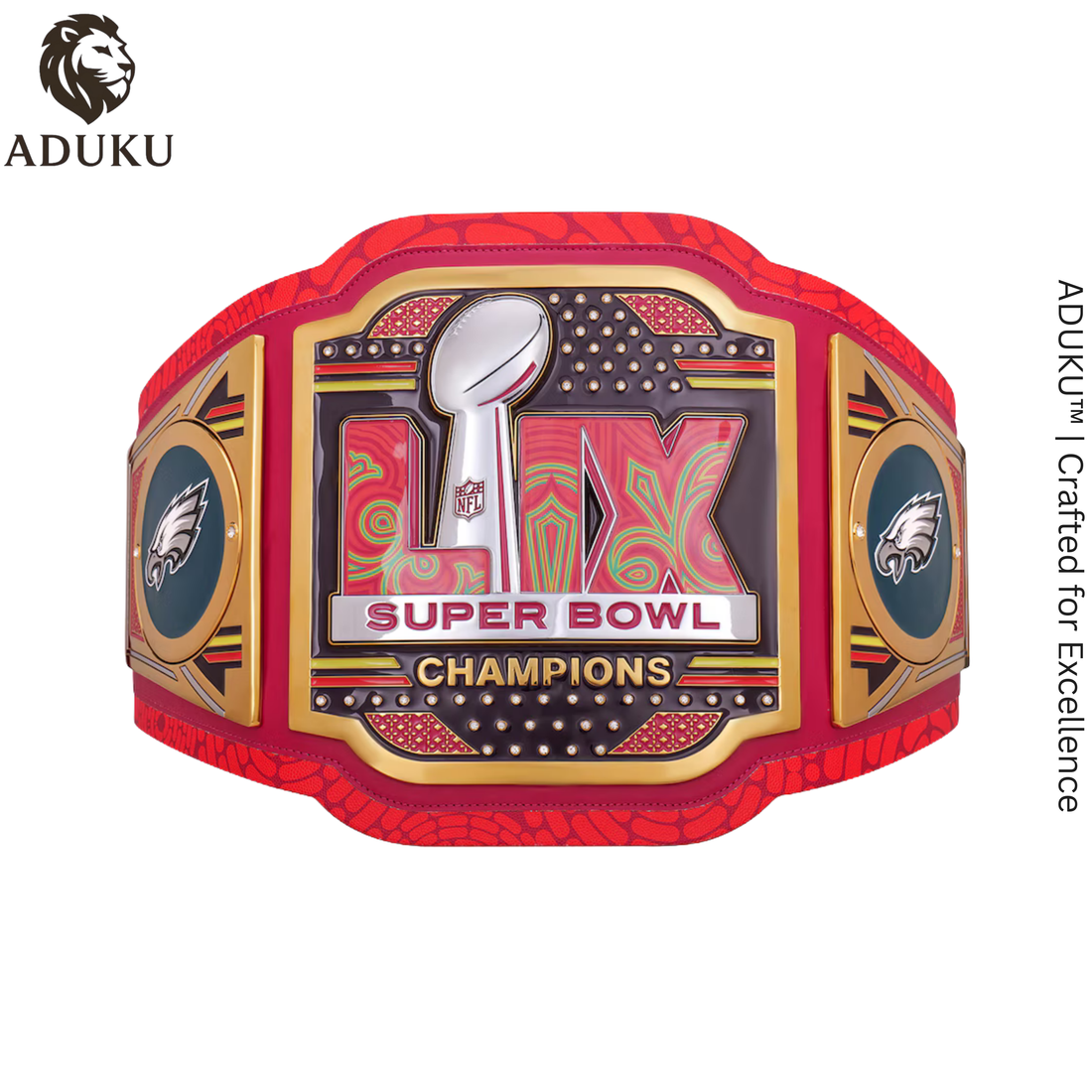 Philadelphia Eagles Super Bowl LIX Champions WWE x NFL Replica Legacy Title Belt