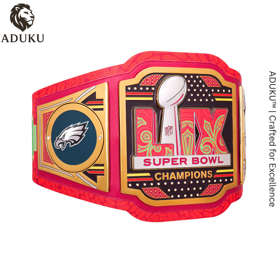 Philadelphia Eagles Super Bowl LIX Champions WWE x NFL Replica Legacy Title Belt