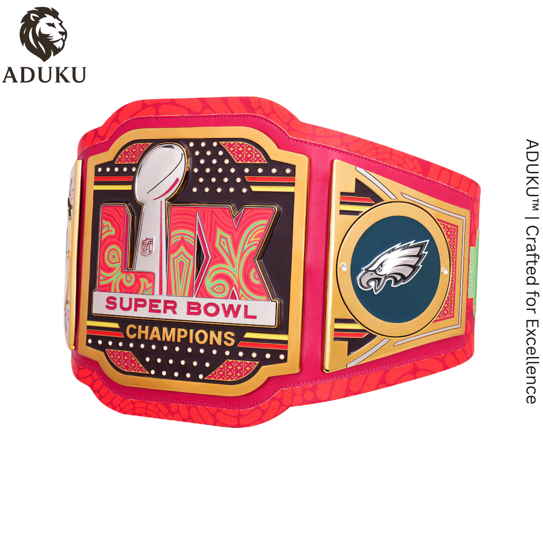Philadelphia Eagles Super Bowl LIX Champions WWE x NFL Replica Legacy Title Belt